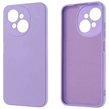 Чехол накладка NANO для TECNO POP 9 4G, SPARK GO 1, защита камеры, силикон, бархат, цвет сиреневый