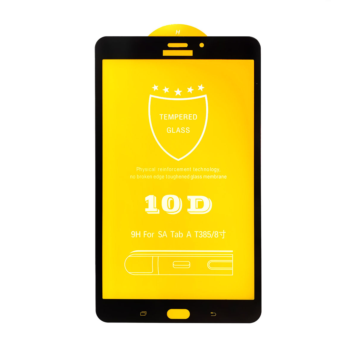 Защитное стекло 10D для планшета SAMSUNG Galaxy Tab A 8.0 (SM-T380, SM-T385), цвет окантовки черный. Защитное стекло 10D для планшета SAMSUNG Galaxy Tab A 8.0 (SM-T380, SM-T385), цвет окантовки черный.