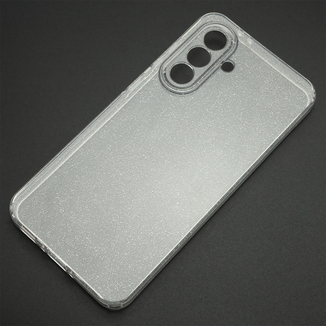 Чехол накладка STARDUST (Clear Case) для SAMSUNG GALAXY A36, защита камеры, с блестками, прозрачный