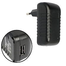 СЗУ (сетевое зарядное устройство) LP100, 1 USB порт, 4.2V, 1A, цвет черный СЗУ (сетевое зарядное устройство) LP100, 1 USB порт, 4.2V, 1A, цвет черный