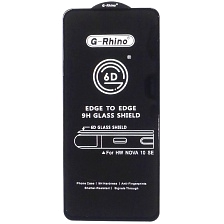 Защитное стекло 6D G-Rhino для HUAWEI Nova 10 SE, цвет окантовки черный