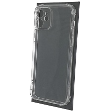Чехол накладка для APPLE iPhone 12 (6.1"), противоударный, защита камеры, силикон, цвет прозрачный Чехол накладка для APPLE iPhone 12 (6.1"), противоударный, защита камеры, силикон, цвет прозрачный