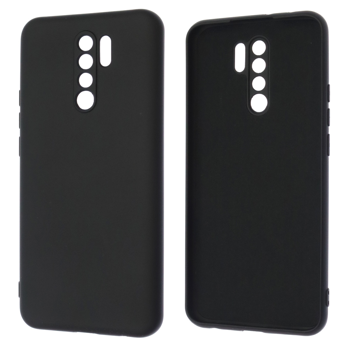 Чехол накладка NANO для XIAOMI Redmi 9, силикон, бархат, цвет черный