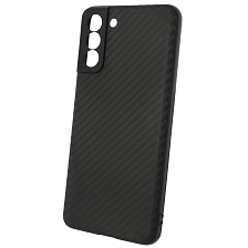 Чехол накладка для SAMSUNG Galaxy S21 Plus (SM-G996), силикон, карбон, цвет черный Чехол накладка для SAMSUNG Galaxy S21 Plus (SM-G996), силикон, карбон, цвет черный