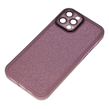 Чехол накладка Shine для APPLE iPhone 12 Pro, силикон, блестки, защита камеры, цвет фиолетовый Чехол накладка Shine для APPLE iPhone 12 Pro, силикон, блестки, защита камеры, цвет фиолетовый