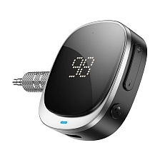 AUX Bluetooth ресивер, модулятор HOCO E80 Travel, LED дисплей, цвет черный AUX Bluetooth ресивер, модулятор HOCO E80 Travel, LED дисплей, цвет черный