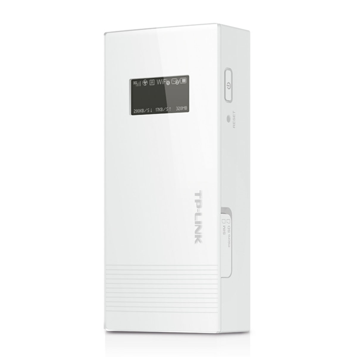 Мобильный беспроводной 3G Wi-Fi роутер TP-LINK M5360 с аккумулятором Power Bank на 5200 мАч, цвет белый