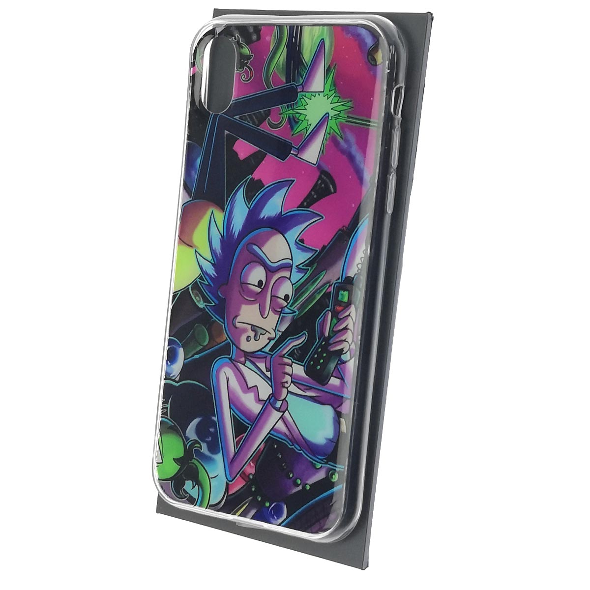 Чехол накладка для APPLE iPhone XR, силикон, рисунок Безумный Рик