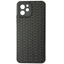 Чехол накладка для HUAWEI Nova Y61, защита камеры, силикон, плетение, цвет черный Чехол накладка для HUAWEI Nova Y61, защита камеры, силикон, плетение, цвет черный