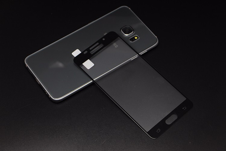 Защитное стекло 2D Full glass для SAMSUNG Galaxy A3 2016 / A310 /тех.пак/ черный.