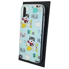 Чехол накладка для APPLE iPhone XR, силикон, глянцевый, рисунок Bear pilot