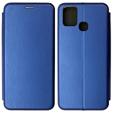 Чехол книжка STYLISH для INFINIX HOT 10 Lite, экокожа, визитница, цвет синий