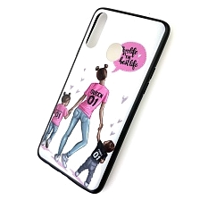 Чехол накладка для SAMSUNG Galaxy A20s (SM-A207), силикон, рисунок Mom life is the best.