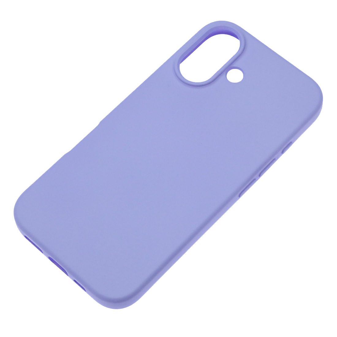 Чехол накладка NANO для APPLE iPhone 16 (6.1"), силикон, бархат, цвет сиреневый