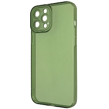Чехол накладка CATEYES для APPLE iPhone 12 Pro Max (6.7), защита камеры, силикон, цвет прозрачно зеленый Чехол накладка CATEYES для APPLE iPhone 12 Pro Max (6.7), защита камеры, силикон, цвет прозрачно зеленый