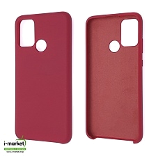 Чехол накладка Silicon Cover для HUAWEI Honor 9A (MOA-LX9N), силикон, бархат, цвет алый.