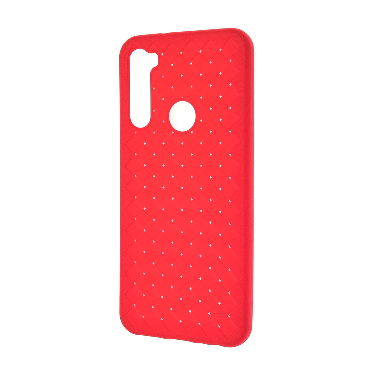Чехол накладка для XIAOMI Redmi Note 8T, силикон, плетение, цвет красный. Чехол накладка для XIAOMI Redmi Note 8T, силикон, плетение, цвет красный.