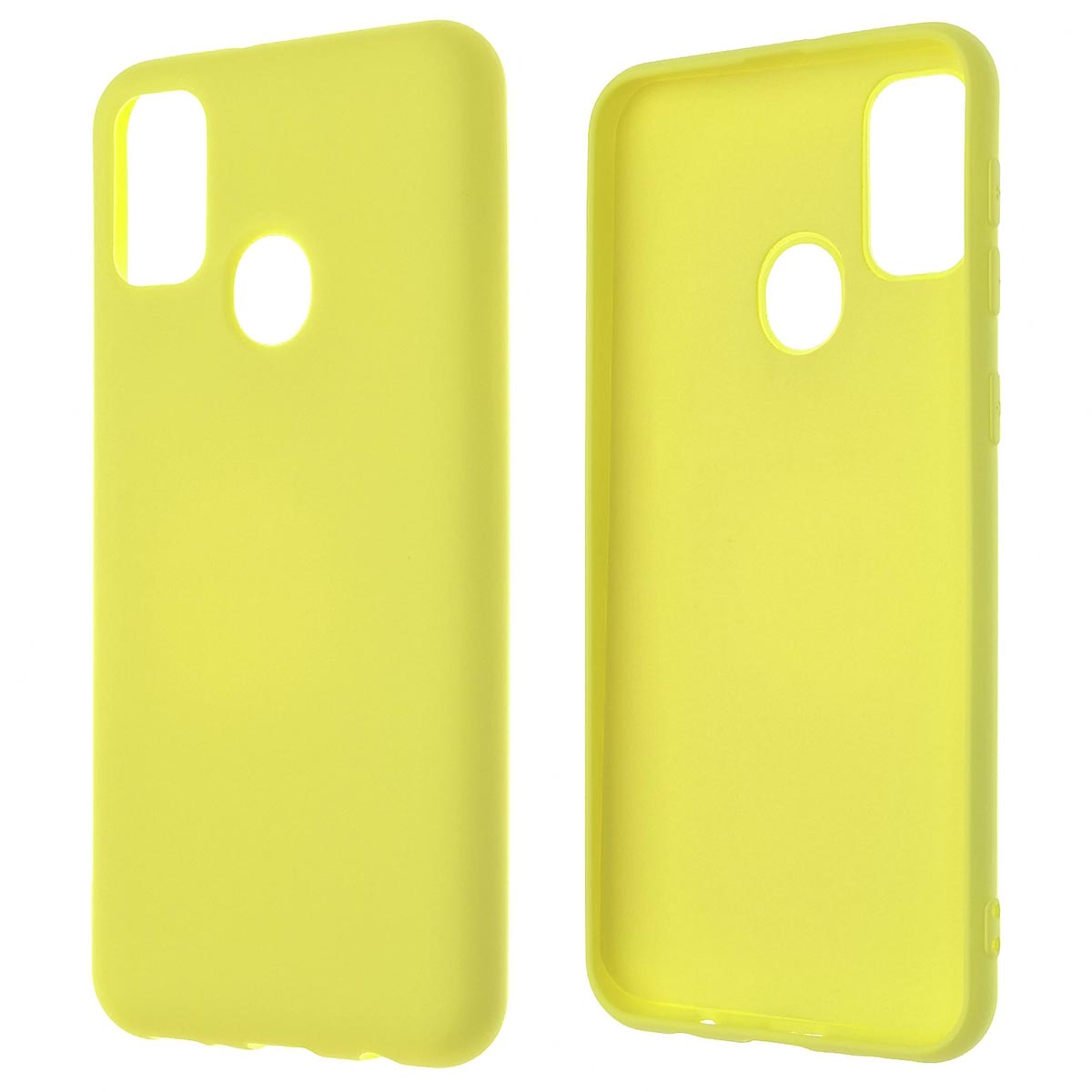 Чехол накладка NANO для SAMSUNG Galaxy M30s (SM-M307F), M21 (SM-M215), силикон, бархат, цвет желтый Чехол накладка NANO для SAMSUNG Galaxy M30s (SM-M307F), M21 (SM-M215), силикон, бархат, цвет желтый