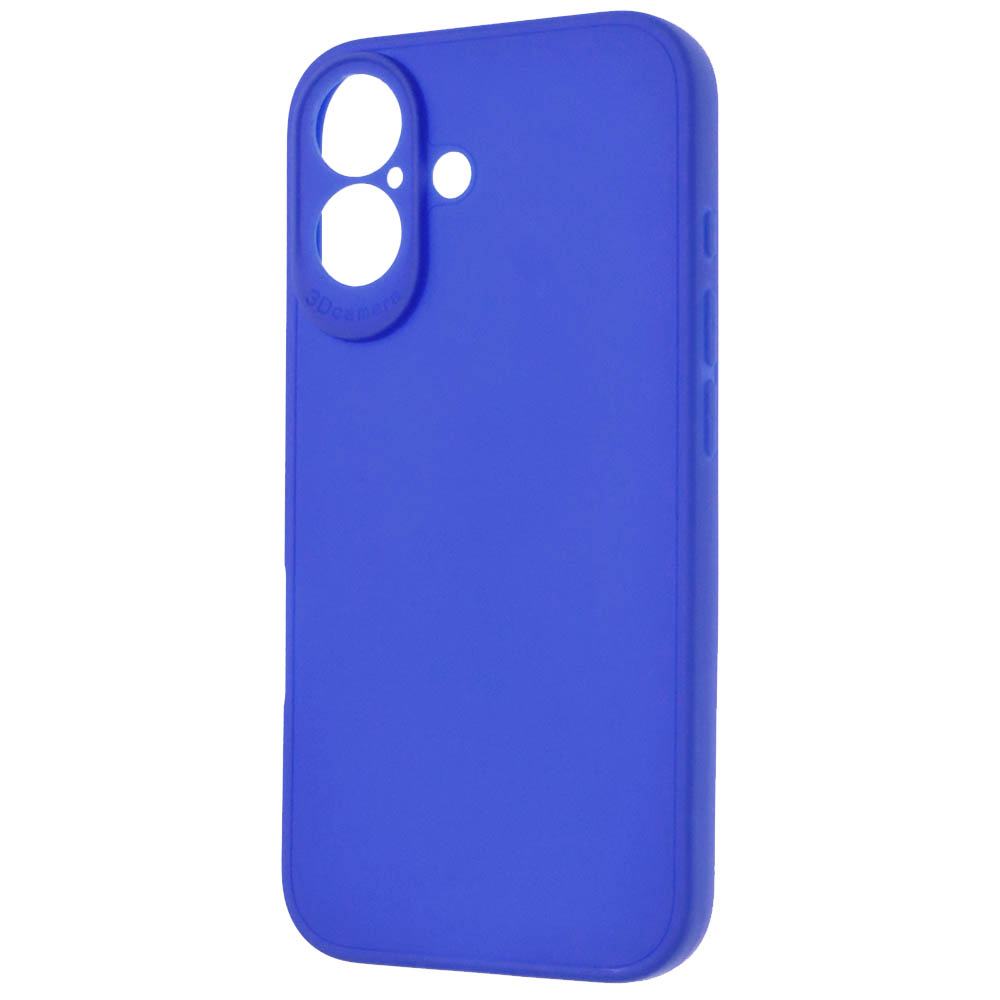 Чехол накладка для APPLE iPhone 16, защита камеры, силикон, цвет синий
