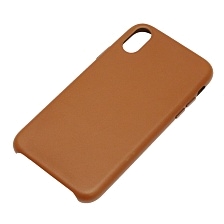 Чехол накладка Leather Case для APPLE iPhone XR, силикон, бархат, экокожа, цвет коричневый Чехол накладка Leather Case для APPLE iPhone XR, силикон, бархат, экокожа, цвет коричневый