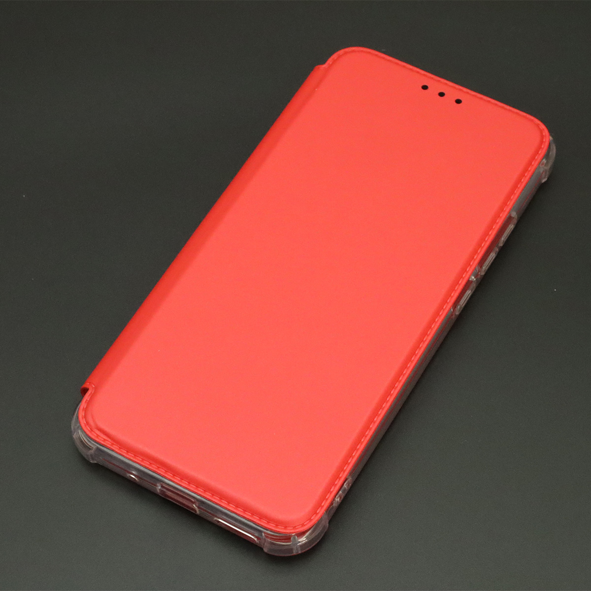 Чехол книжка для XIAOMI Redmi 9C, Redmi 10A, экокожа, визитница, цвет красный
