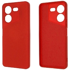 Чехол накладка NANO для TECNO POVA 5 Pro 5G, защита камеры, силикон, бархат, цвет красный Чехол накладка NANO для TECNO POVA 5 Pro 5G, защита камеры, силикон, бархат, цвет красный