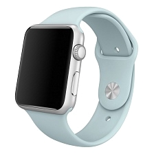 Ремешок для Apple Watch спортивный "Sport", размер 42-44 mm, цвет пастельно-бирюзовый. Ремешок для Apple Watch спортивный "Sport", размер 42-44 mm, цвет пастельно-бирюзовый.