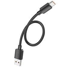 Кабель HOCO X96 USB на Type C, 6A, 100W, длина 25 см, цвет черный