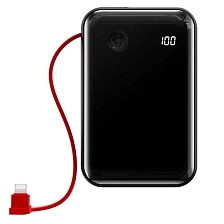 Внешний портативный аккумулятор, Power Bank BASEUS Mini S Digital Display, 10000 mAh, цвет черный (распродажа -50%) Внешний портативный аккумулятор, Power Bank BASEUS Mini S Digital Display, 10000 mAh, цвет черный (распродажа -50%)
