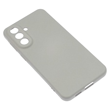 Чехол накладка Silicon Cover для SAMSUNG Galaxy A57, защита камеры, силикон, бархат, цвет серый