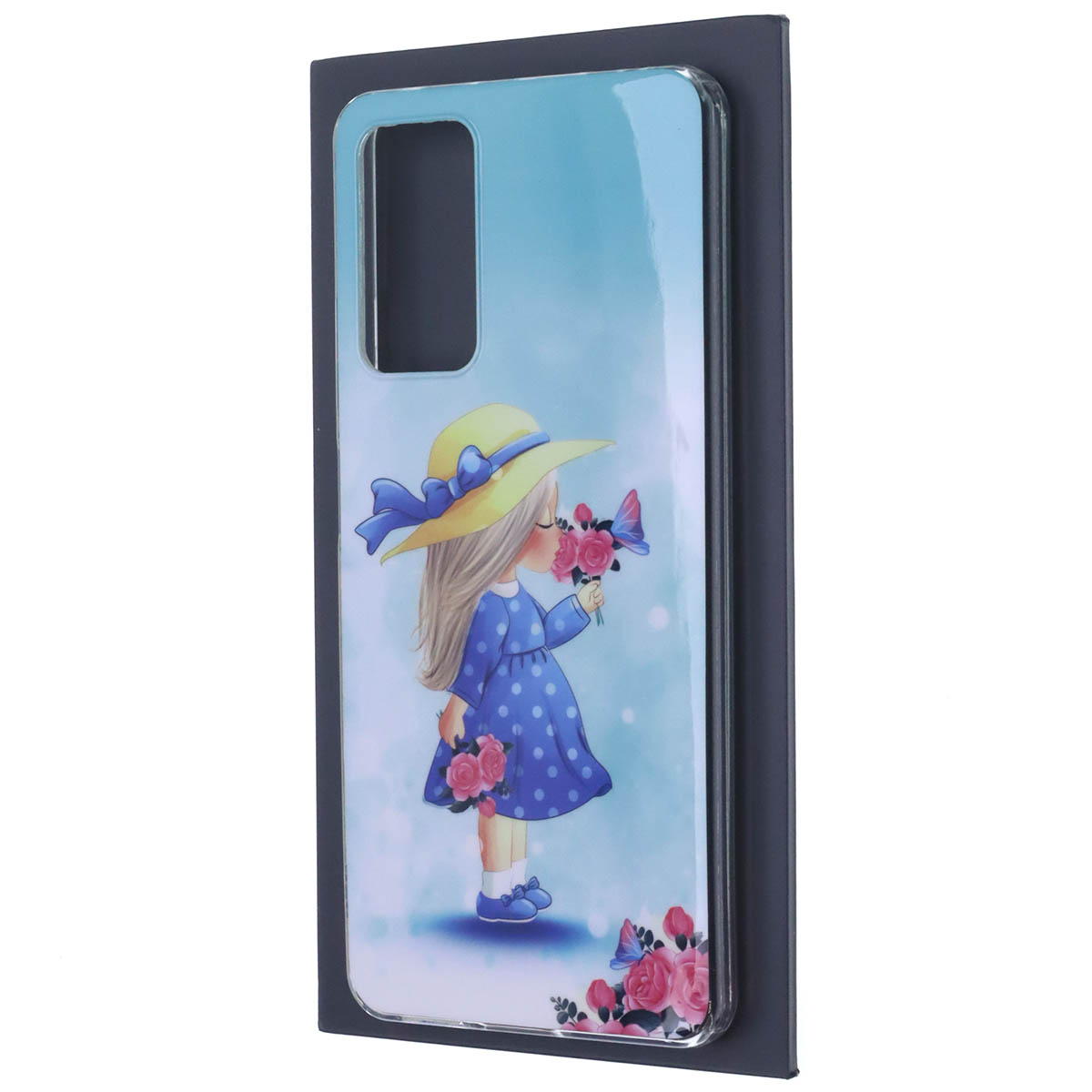 Чехол накладка для XIAOMI Redmi Note 12 Pro 4G, силикон, рисунок Девочка с цветами Чехол накладка для XIAOMI Redmi Note 12 Pro 4G, силикон, рисунок Девочка с цветами