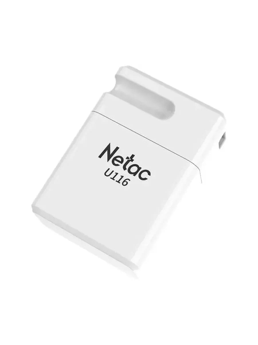 Флешка USB 3.2 64GB NETAC U116 mini (NT03U116N-064G-32WH), цвет белый