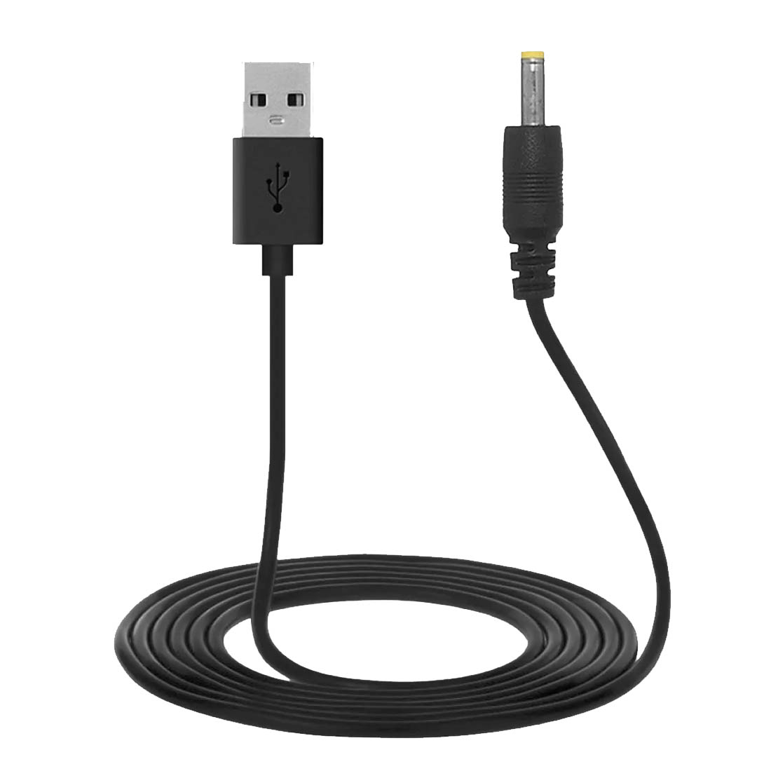 Кабель питания USB A 2.0 на разъем 3.5 x 1.35 мм, длина 1 метр, цвет черный Кабель питания USB A 2.0 на разъем 3.5 x 1.35 мм, длина 1 метр, цвет черный