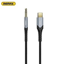 Кабель аудио переходник REMAX SOUNDY RC-C015a, Type-C на Jack 3.5 mm AUX, длина 1.2 метра, цвет черный Кабель аудио переходник REMAX SOUNDY RC-C015a, Type-C на Jack 3.5 mm AUX, длина 1.2 метра, цвет черный
