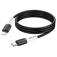 Кабель HOCO X82 USB Type C на Lightning 8 pin, 3A, PD20W, длина 1 метр, цвет черный Кабель HOCO X82 USB Type C на Lightning 8 pin, 3A, PD20W, длина 1 метр, цвет черный