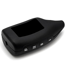 Чехол брелка пульта автосигнализации для Sher-Khan Magicar 5, силикон, цвет черный Чехол брелка пульта автосигнализации для Sher-Khan Magicar 5, силикон, цвет черный
