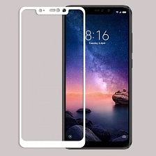 Стекло защитное "6D" FULL GLUE для Xiaomi RedMi Note 6 PRO в упаковке, цвет белый. Стекло защитное "6D" FULL GLUE для Xiaomi RedMi Note 6 PRO в упаковке, цвет белый.