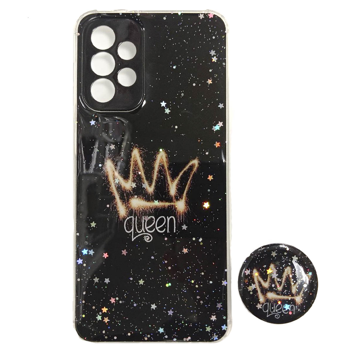 Чехол накладка для SAMSUNG Galaxy A23, силикон, фактурный глянец, с поп сокетом, рисунок QUEEN Чехол накладка для SAMSUNG Galaxy A23, силикон, фактурный глянец, с поп сокетом, рисунок QUEEN