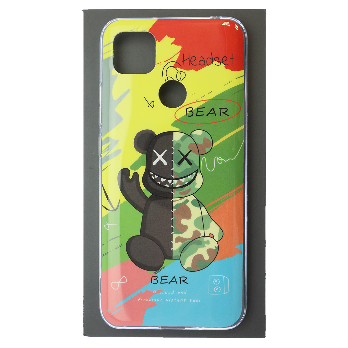 Чехол накладка для XIAOMI Redmi 9C, Redmi 10A, силикон, глянцевый, рисунок BEAR Чехол накладка для XIAOMI Redmi 9C, Redmi 10A, силикон, глянцевый, рисунок BEAR