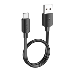 Кабель HOCO X96 USB на Type-C, 27W, длина 25 cм, цвет черный