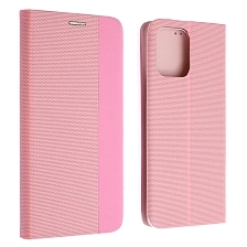 Чехол книжка MESH для XIAOMI Redmi 12 4G, текстиль, силикон, бархат, визитница, цвет розовый Чехол книжка MESH для XIAOMI Redmi 12 4G, текстиль, силикон, бархат, визитница, цвет розовый