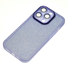 Чехол накладка Shine для APPLE iPhone 14 Pro, силикон, блестки, защита камеры, цвет синий Чехол накладка Shine для APPLE iPhone 14 Pro, силикон, блестки, защита камеры, цвет синий