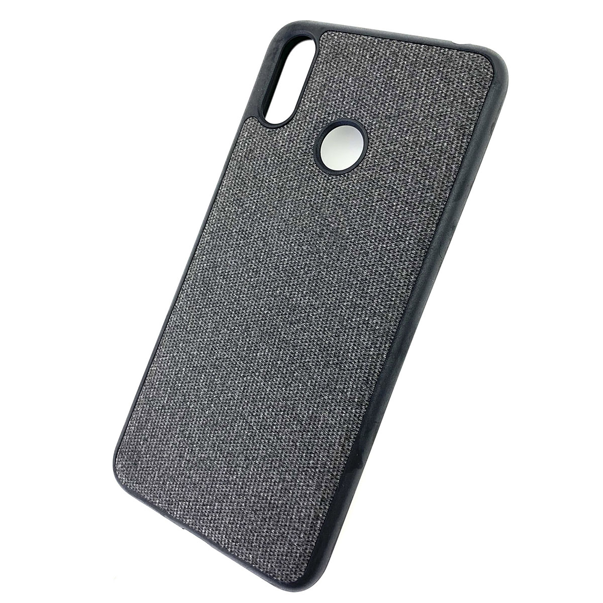 Чехол накладка для ASUS ZenFone MAX M2 ZB633KL, силикон, ткань, цвет черный. Чехол накладка для ASUS ZenFone MAX M2 ZB633KL, силикон, ткань, цвет черный.