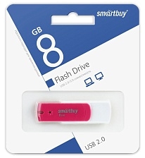 Флешка 8GB SMARTBUY Diamond SB8GBDP, USB 2.0, цвет розовый