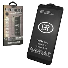 Защитное стекло 9H BRAUFFEN для HUAWEI Y5 2018, Y5 Prime 2018, Honor 7A, цвет окантовки черный