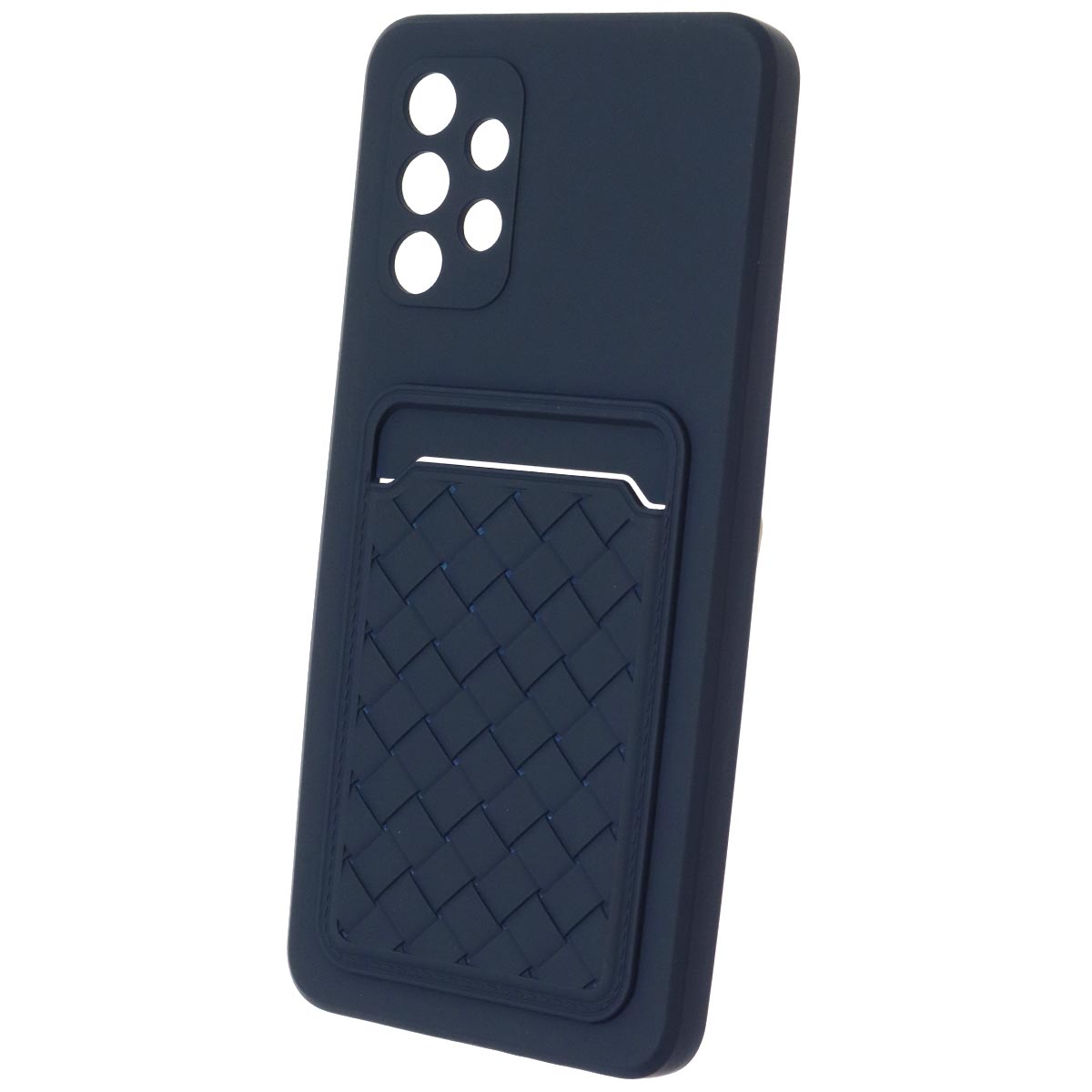 Чехол накладка CARD CASE для SAMSUNG Galaxy A32 4G (SM-A325F), силикон, отдел для карт, цвет темно синий Чехол накладка CARD CASE для SAMSUNG Galaxy A32 4G (SM-A325F), силикон, отдел для карт, цвет темно синий