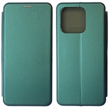Чехол книжка STYLISH для XIAOMI Redmi 12C, POCO C55, экокожа, визитница, цвет темно зеленый Чехол книжка STYLISH для XIAOMI Redmi 12C, POCO C55, экокожа, визитница, цвет темно зеленый