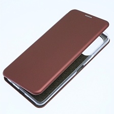 Чехол книжка STYLISH для TECNO Camon 19, Camon 19 Pro, экокожа, визитница, цвет бордовый