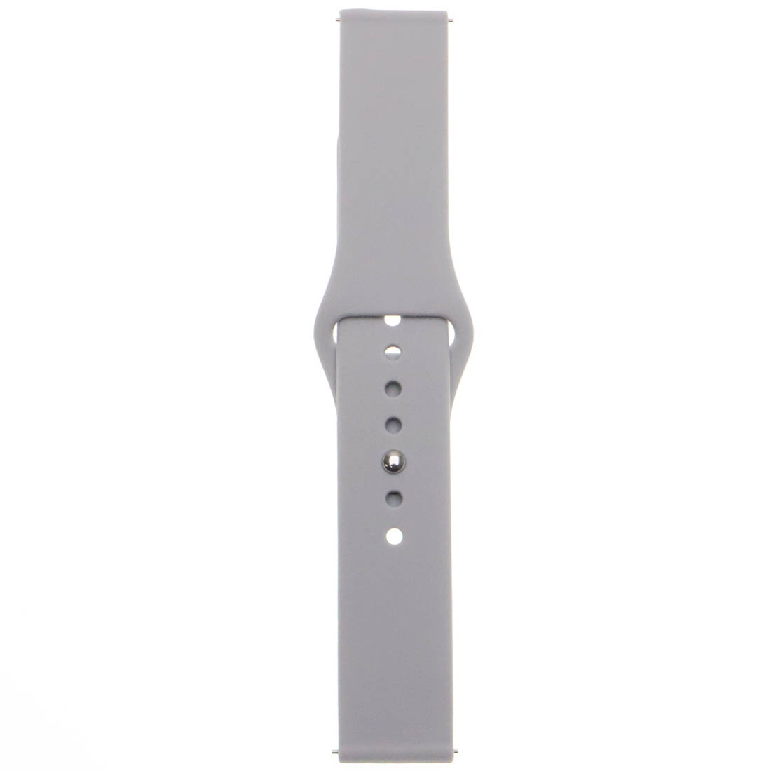 Ремешок для смарт часов универсальный 20 мм для SAMSUNG, силикон, цвет серый