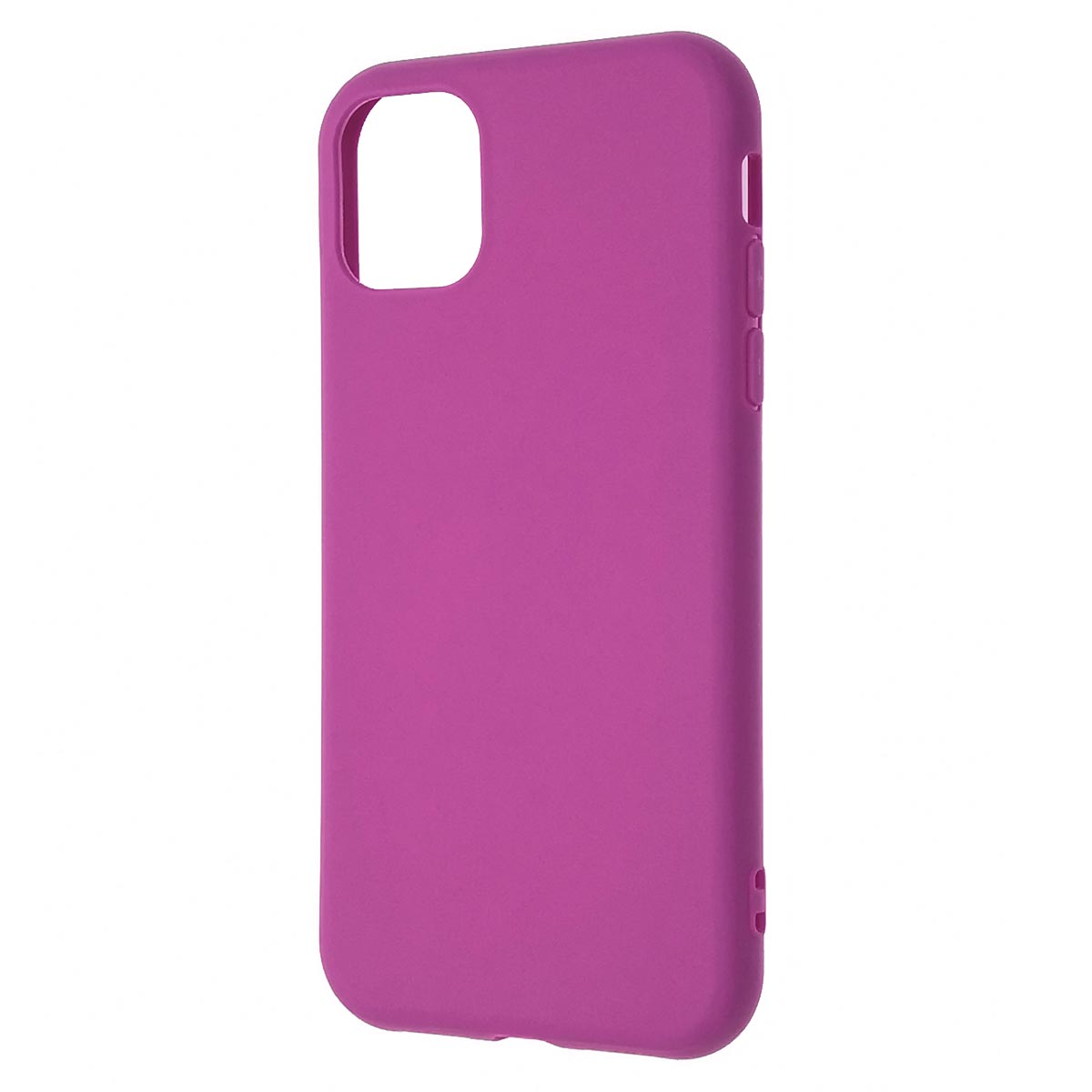 Чехол накладка для APPLE iPhone 11, силикон, матовый, цвет фиолетовый Чехол накладка для APPLE iPhone 11, силикон, матовый, цвет фиолетовый